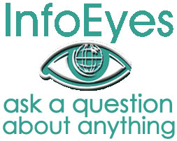 Info Eyes logo; white background; large size; Ask a question about anything