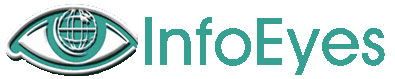 Info Eyes logo; white background; large size; horizontal